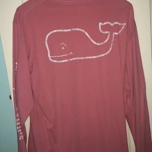 Vineyard Vines Men’s coral pink long sleeve tee